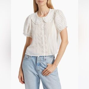 DÔEN - Bernadine Peter Pan Lace Blouse (SOLD OUT)